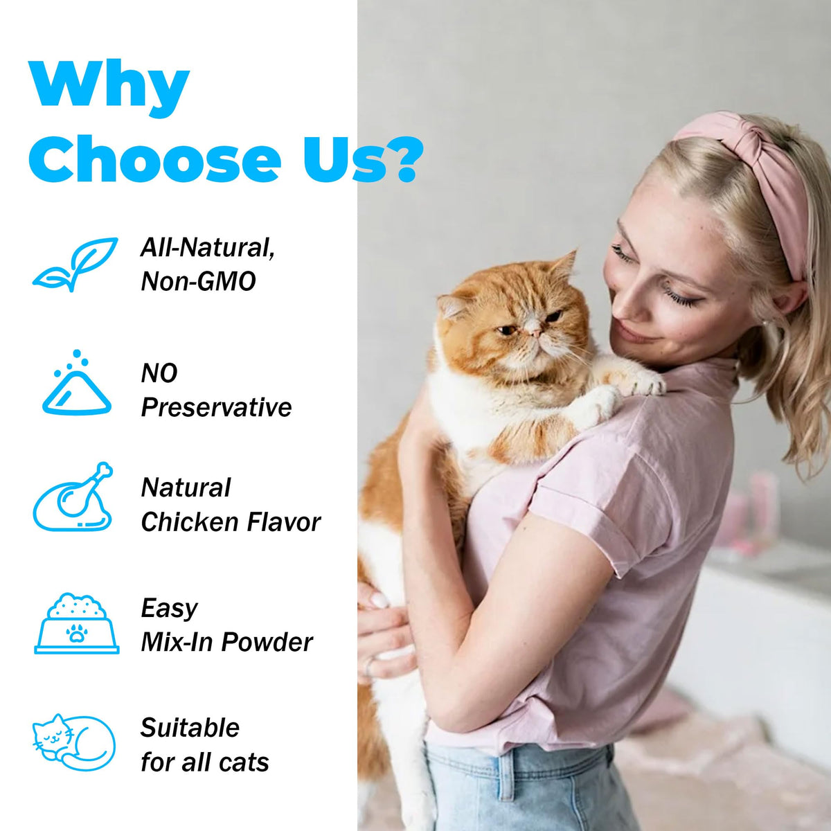 Chicken Flavor Cat Dental Care Powder 2.11 oz G8538