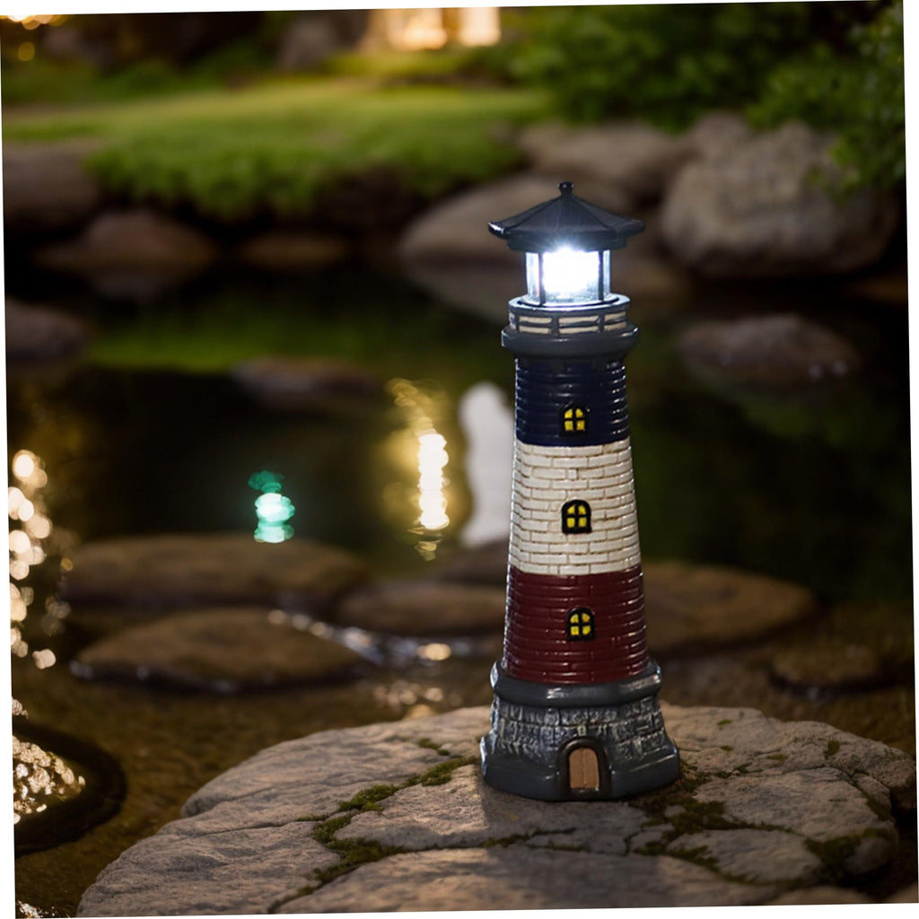 15 Inch Waterproof Rotating LED Lighthouse Lamp R821852