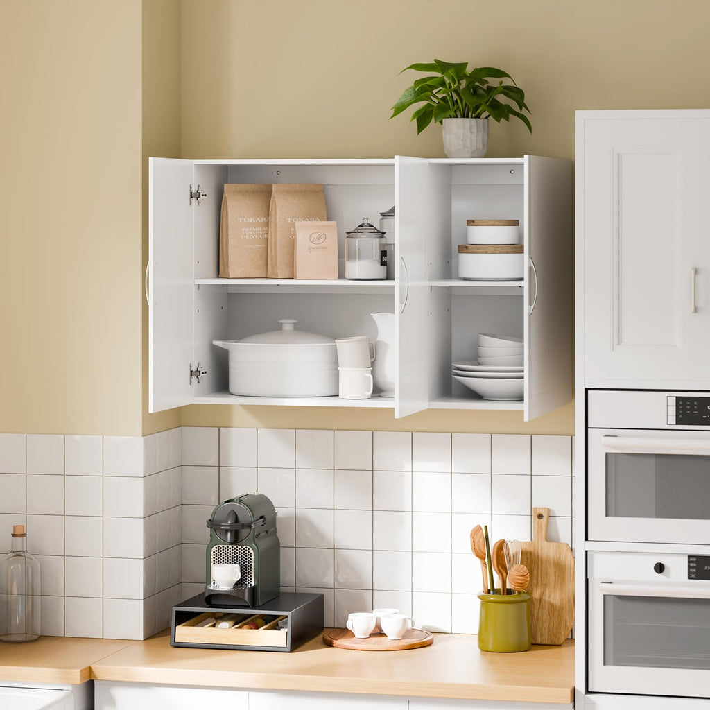 White 3-Door Bathroom Wall Cabinet B726385