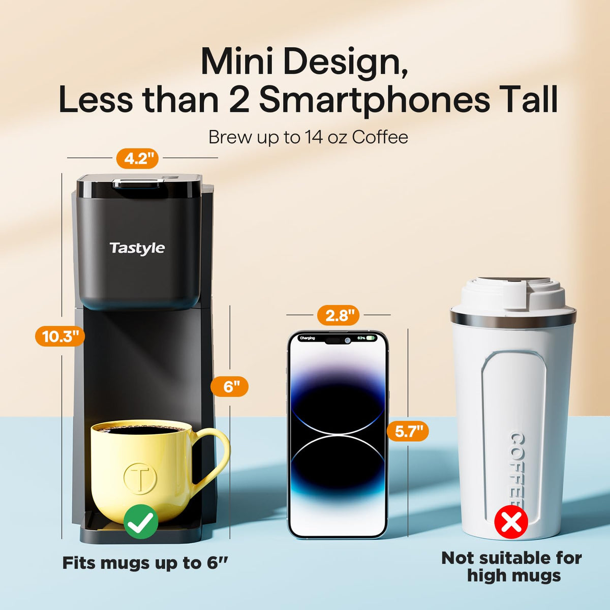 Mini Single Serve Hot and Iced Coffee Maker Z9200