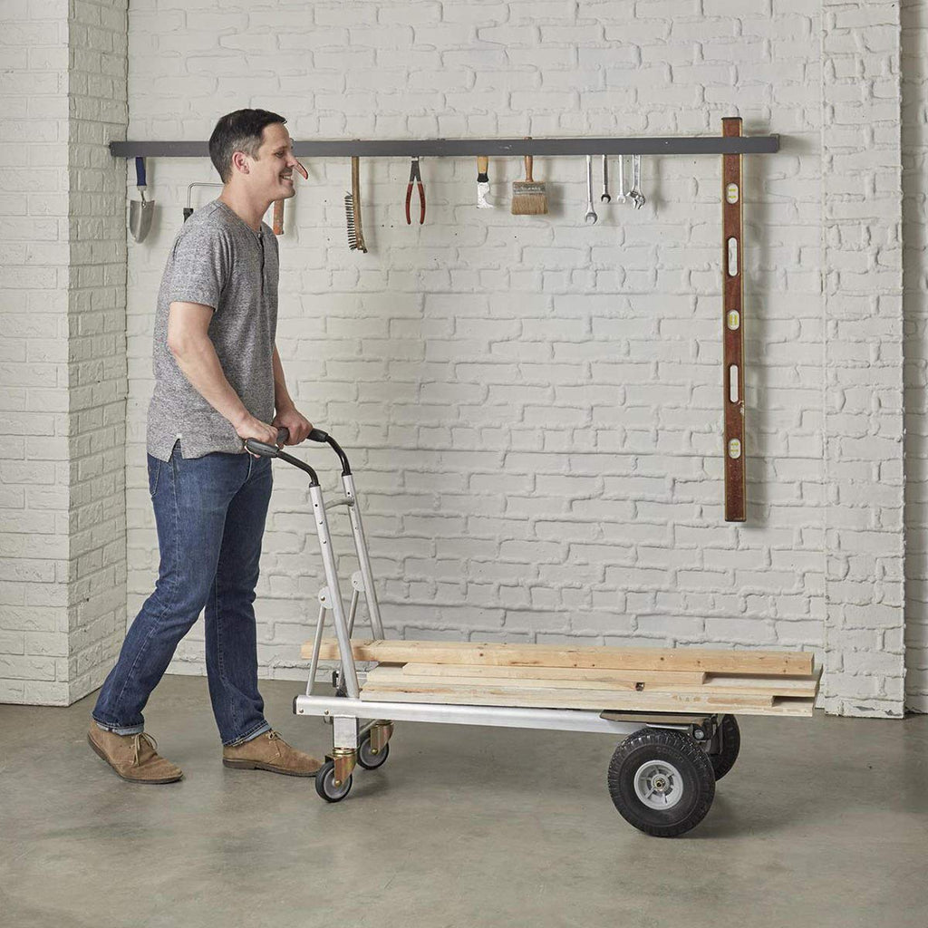 3 in 1 Aluminium Hand Truck with Flat-Free Wheels V56483