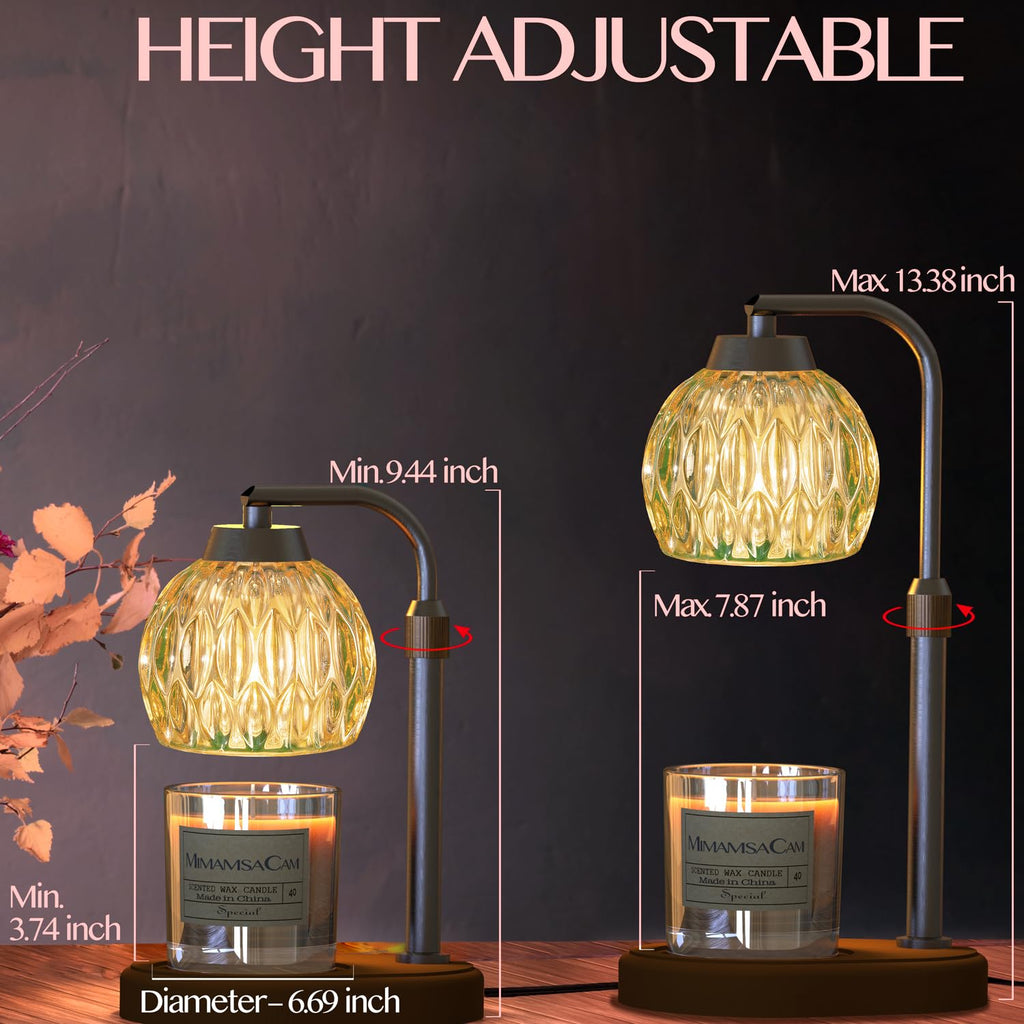 Candle Warmer Lamp with Timer Dimmer Adjustable U650359