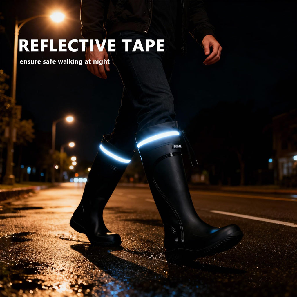 Waterproof Knee High Rubber Rain Boots T990062