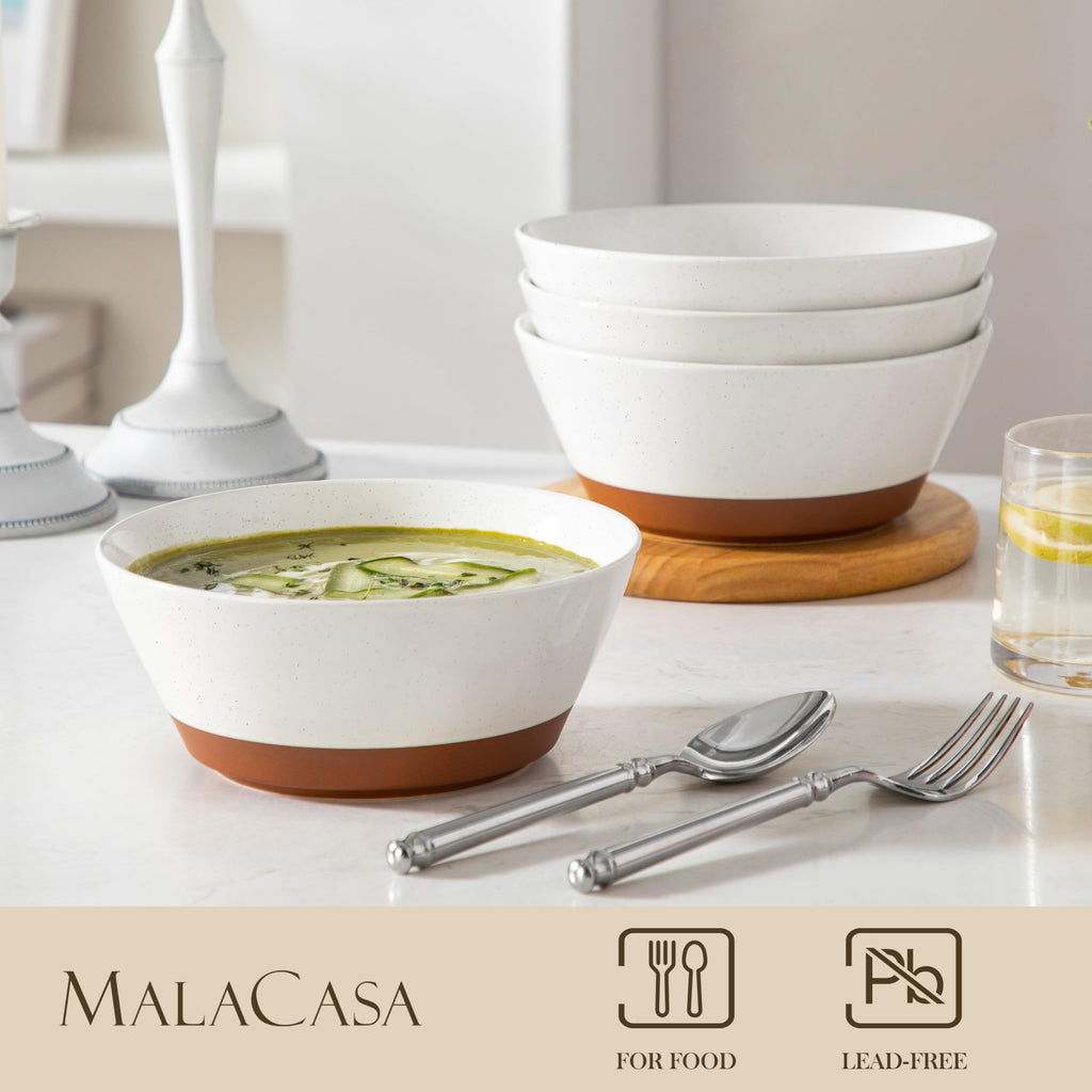 Ceramic Soup Bowl Set of 4 and Baking Dish R98635