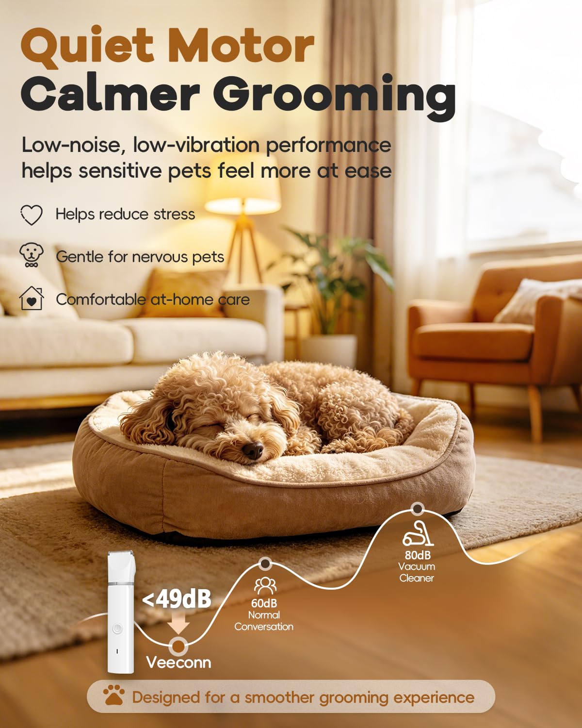 4 in 1 Dog Clippers Grooming Kit with Paw Hair Trimmer N245981