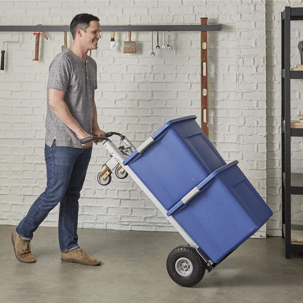 3 in 1 Aluminium Hand Truck with Flat-Free Wheels V56483