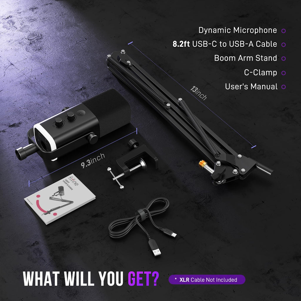 Dynamic XLR/USB Gaming Microphone Set F449