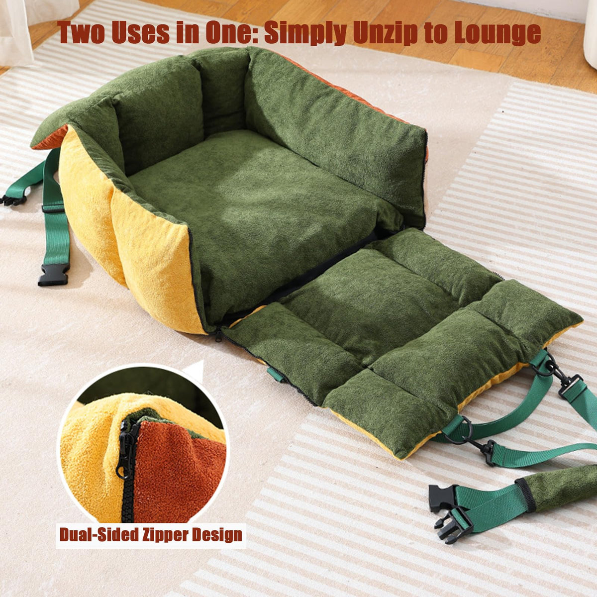 2-in-1 Dog Car Seat for Small Dogs P9193