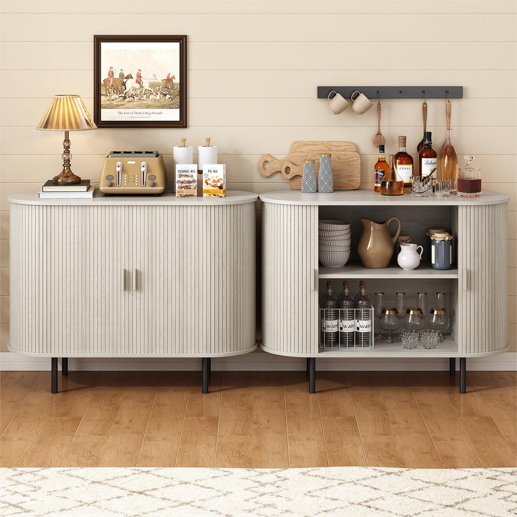 40" Sideboard Buffet Cabinet with Sliding Door A825761