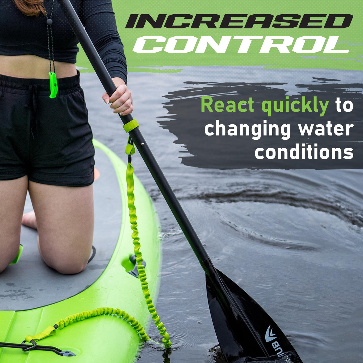 Kayak Paddle Leash with Carabiner Clip H590283