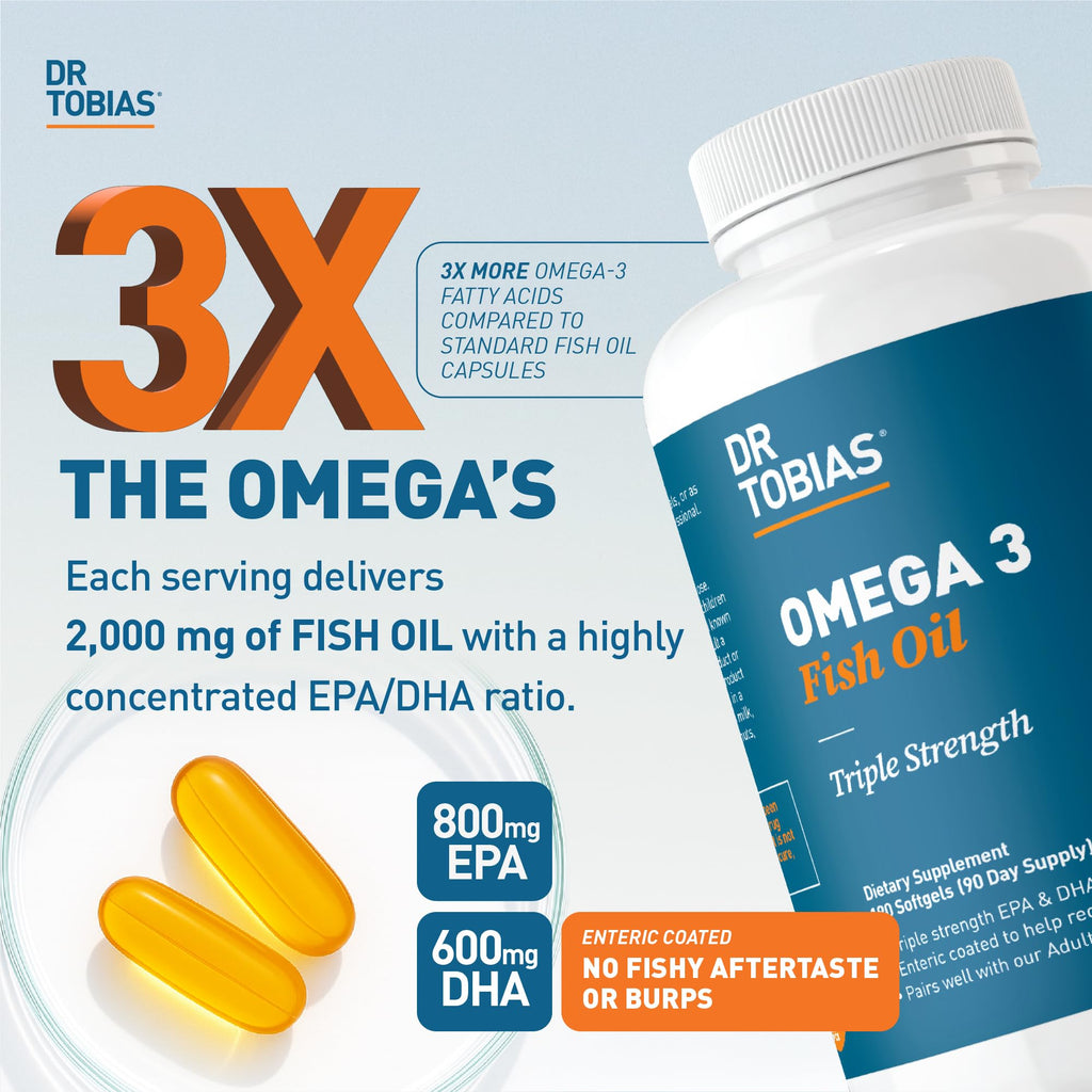 Omega 3 Fish Oil 2000mg 180 Softgels L4730