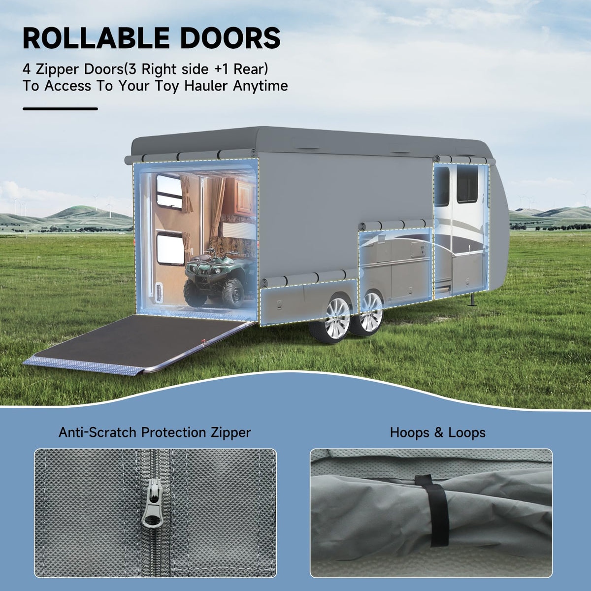 7 Layers Travel Trailer Cover Fits 30'-33' B27021