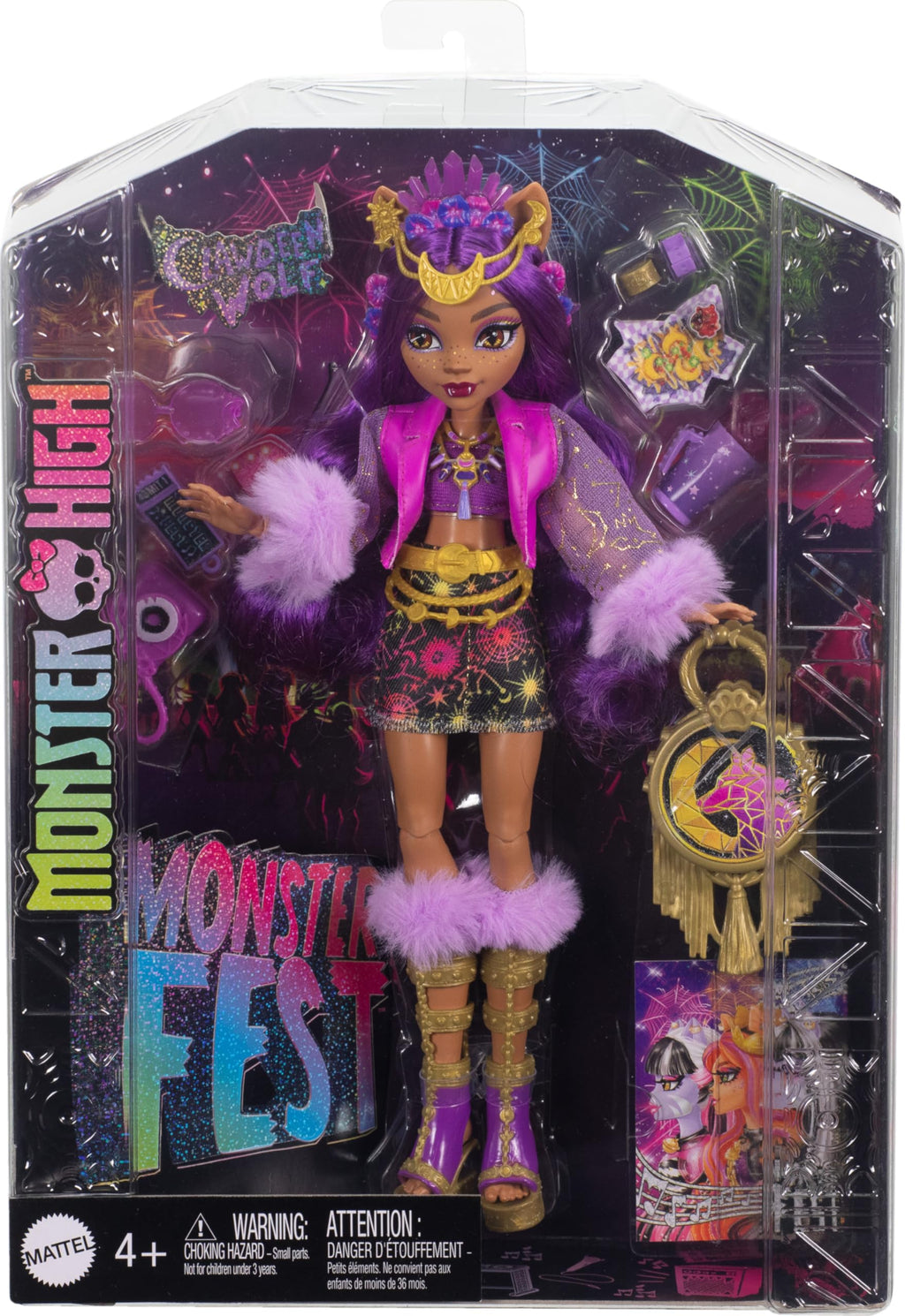 Monster High Doll with Glam Outfit & Accessories N3609