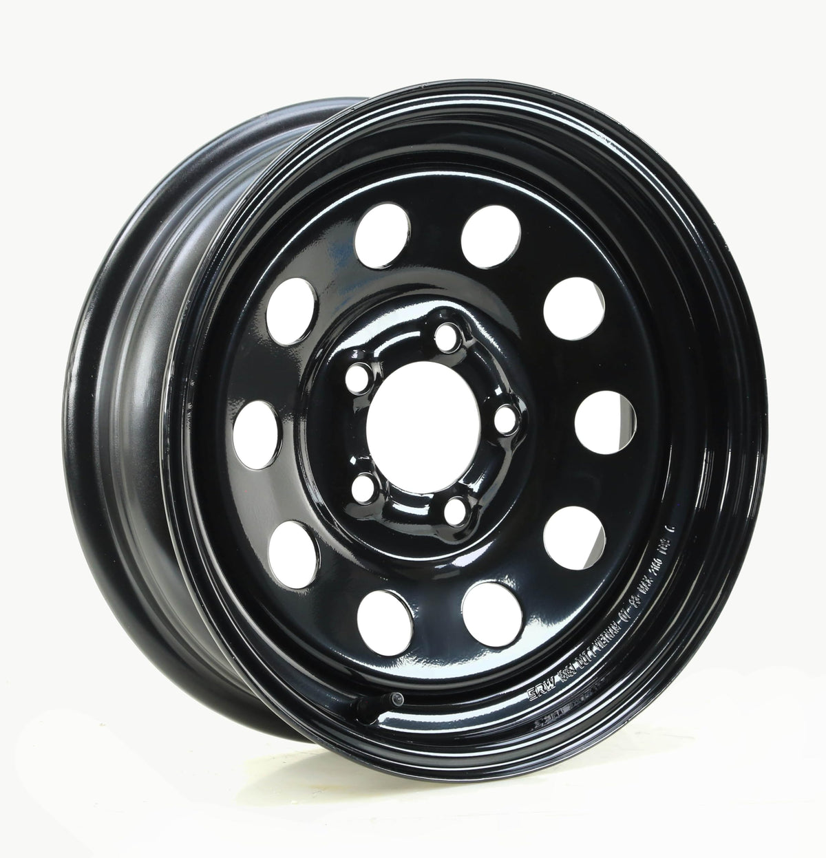 Trailer Tire Wheel ST205/75R15 8PR D 107N 5X4.5 Black Mod Pk2 V724593