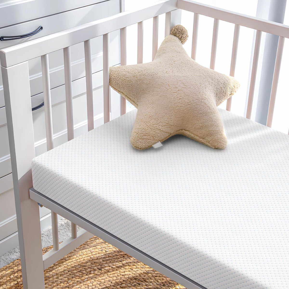 Mini Crib Mattress, 38x24x4 Inch Dual-Sided Gel Memory Foam I1420
