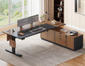 71" L Shaped Electric Standing Desk E69173