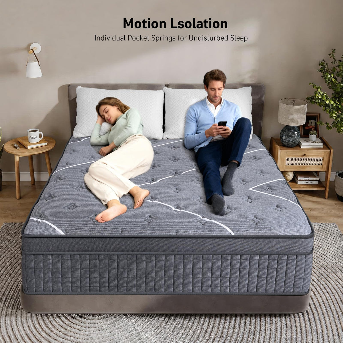 12 Inch Gel Memory Foam Hybrid Mattress H939