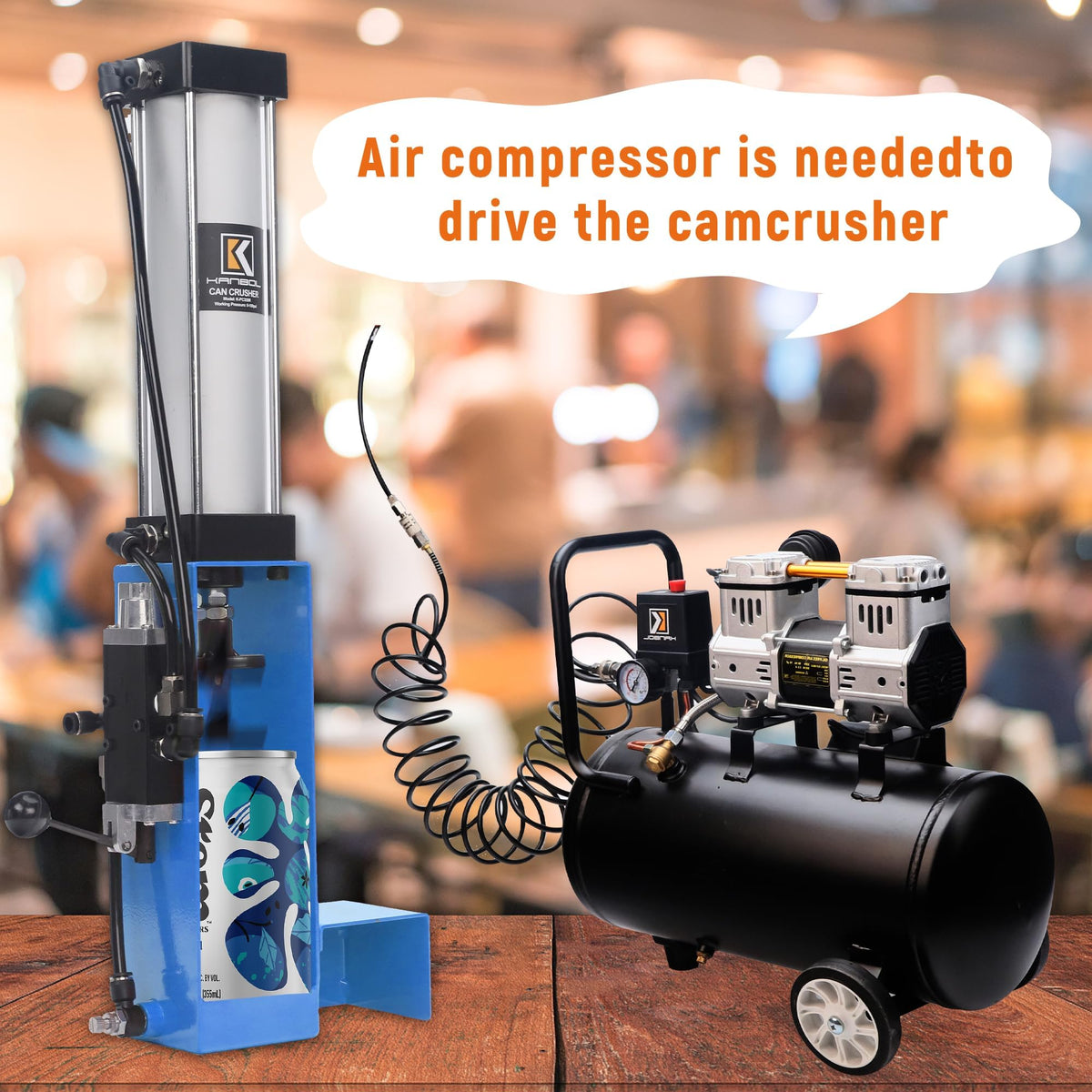 Pneumatic Air Powered Aluminum Can Crusher for 12/16/24oz Cans C583162