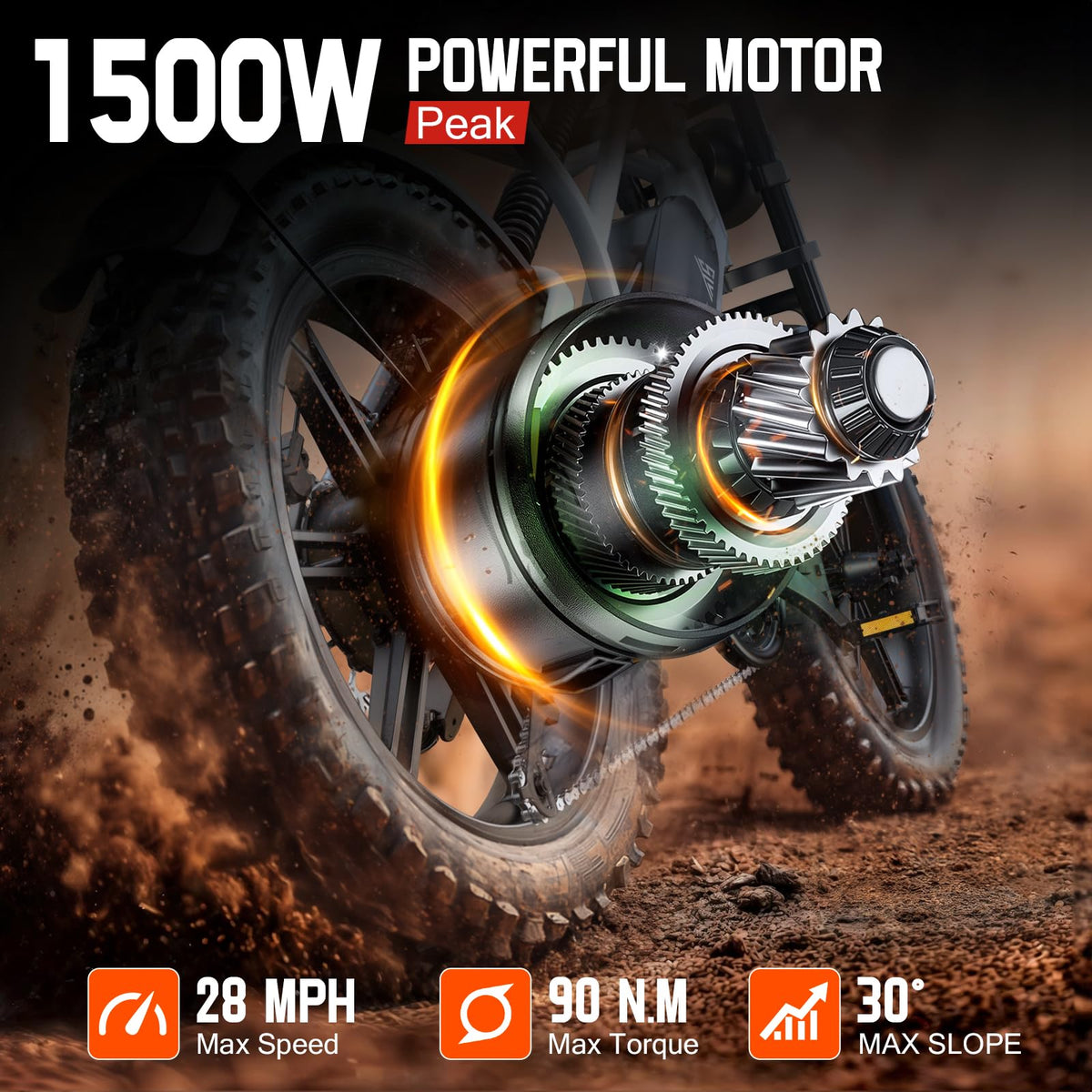 48V 15/25Ah Battery 2000W Peak Motor Electric Bike Y269