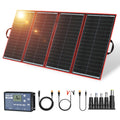 300W Foldable Solar Panel Kit with PWM Controller and USB Ports S4120
