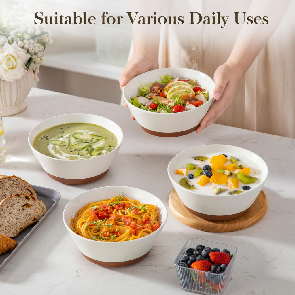 Ceramic Soup Bowl Set of 4 and Baking Dish R98635