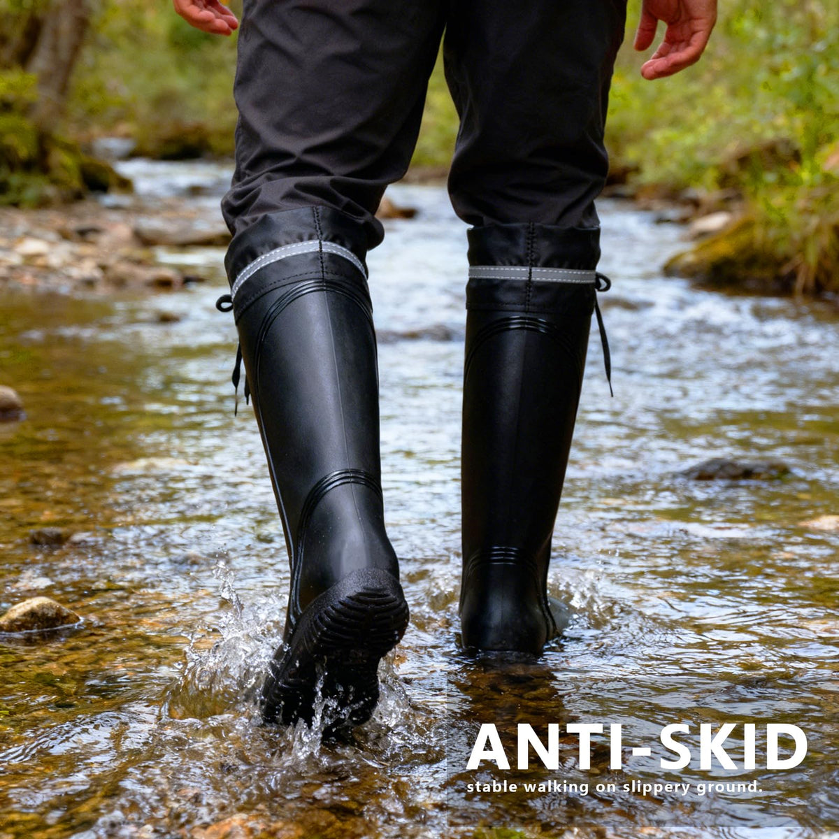 Waterproof Knee High Rubber Rain Boots T990062