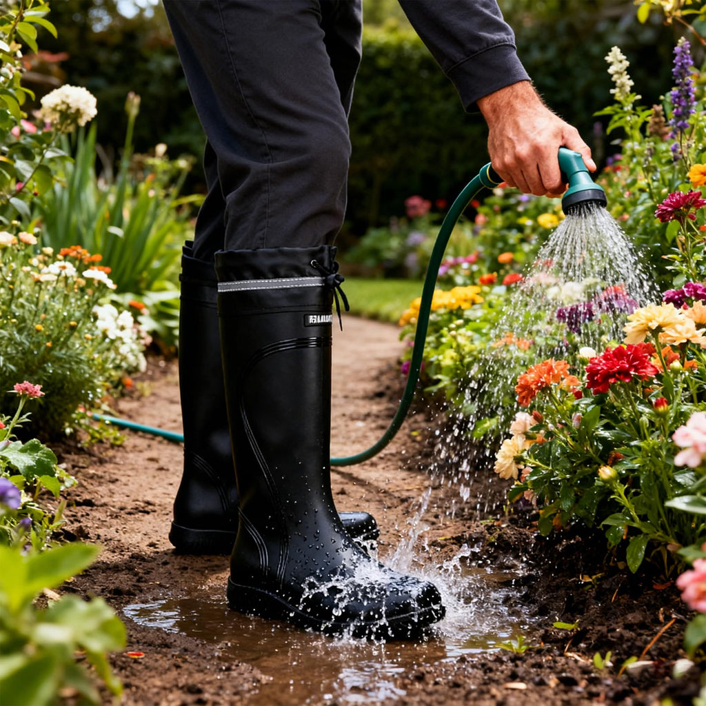 Waterproof Knee High Rubber Rain Boots T990062