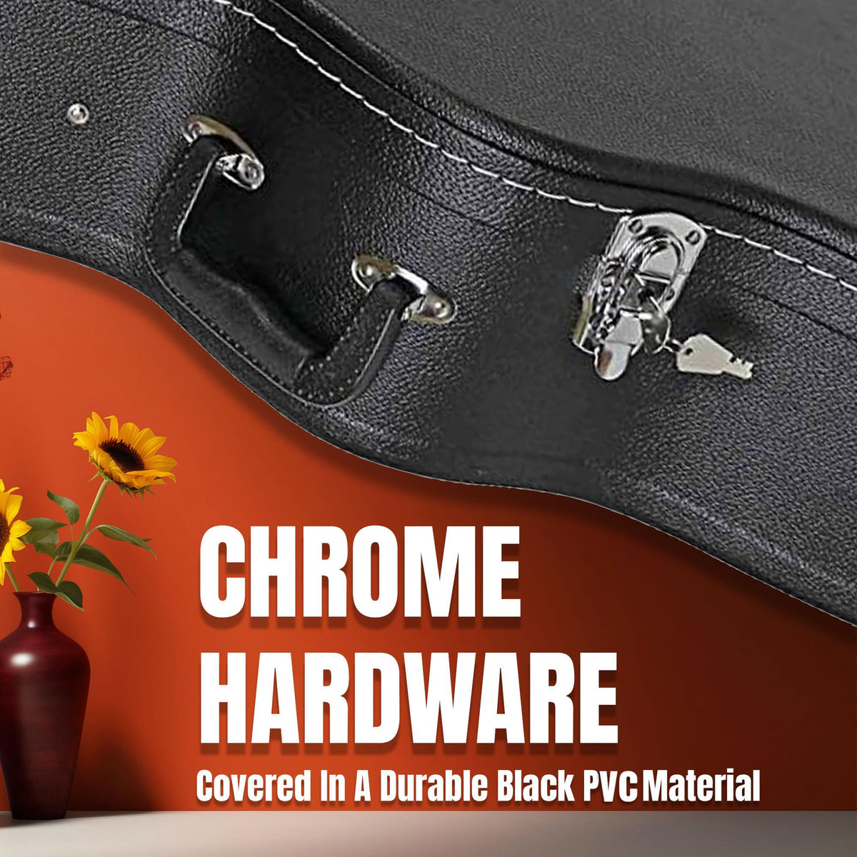 40-Inch Classical Guitar Hard Case with Lock and Key P540626