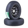 Trailer Tire Wheel ST205/75R15 8PR D 107N 5X4.5 Black Mod Pk2 V724593