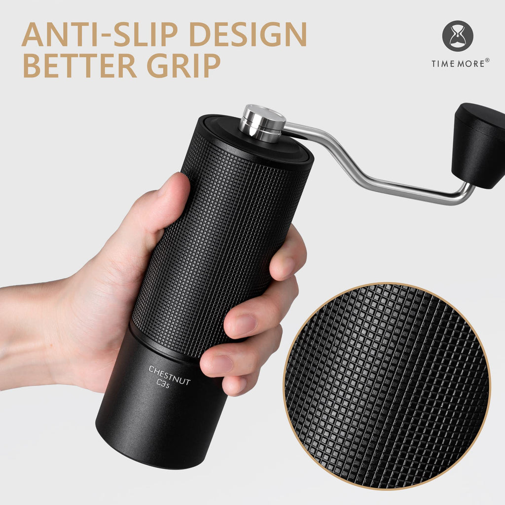 Manual Coffee Grinder with Adjustable Grind Setting Stainless Steel Conical Burr R833075