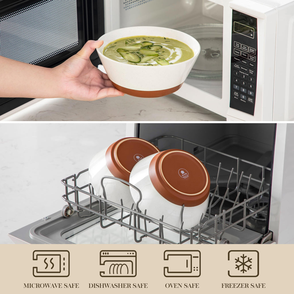 Ceramic Soup Bowl Set of 4 and Baking Dish R98635