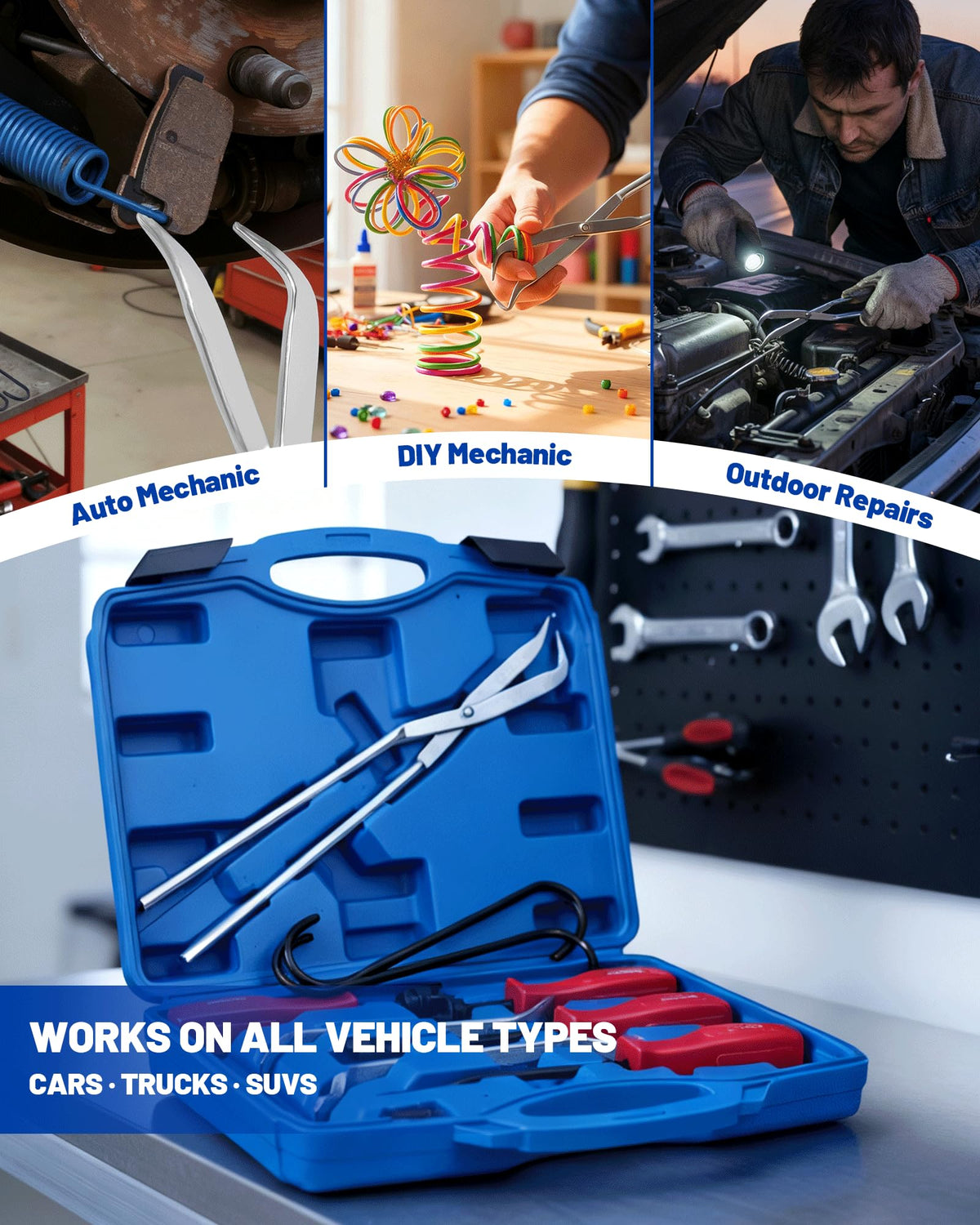 10-Piece Drum Brake Tool Kit with Case & Gloves U30454