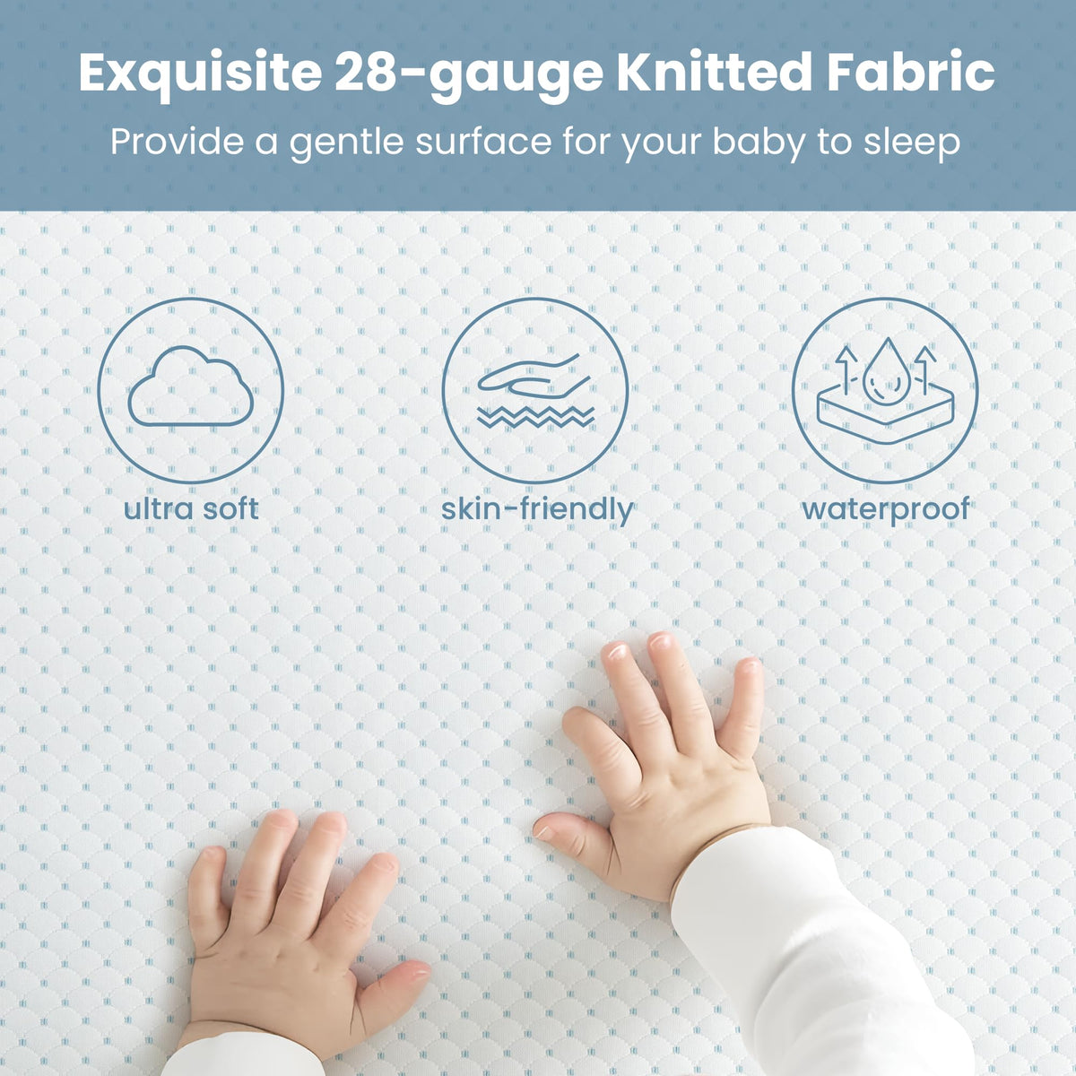 Mini Crib Mattress, 38x24x4 Inch Dual-Sided Gel Memory Foam I1420
