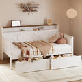 White Twin Daybed with Storage Drawers K975286