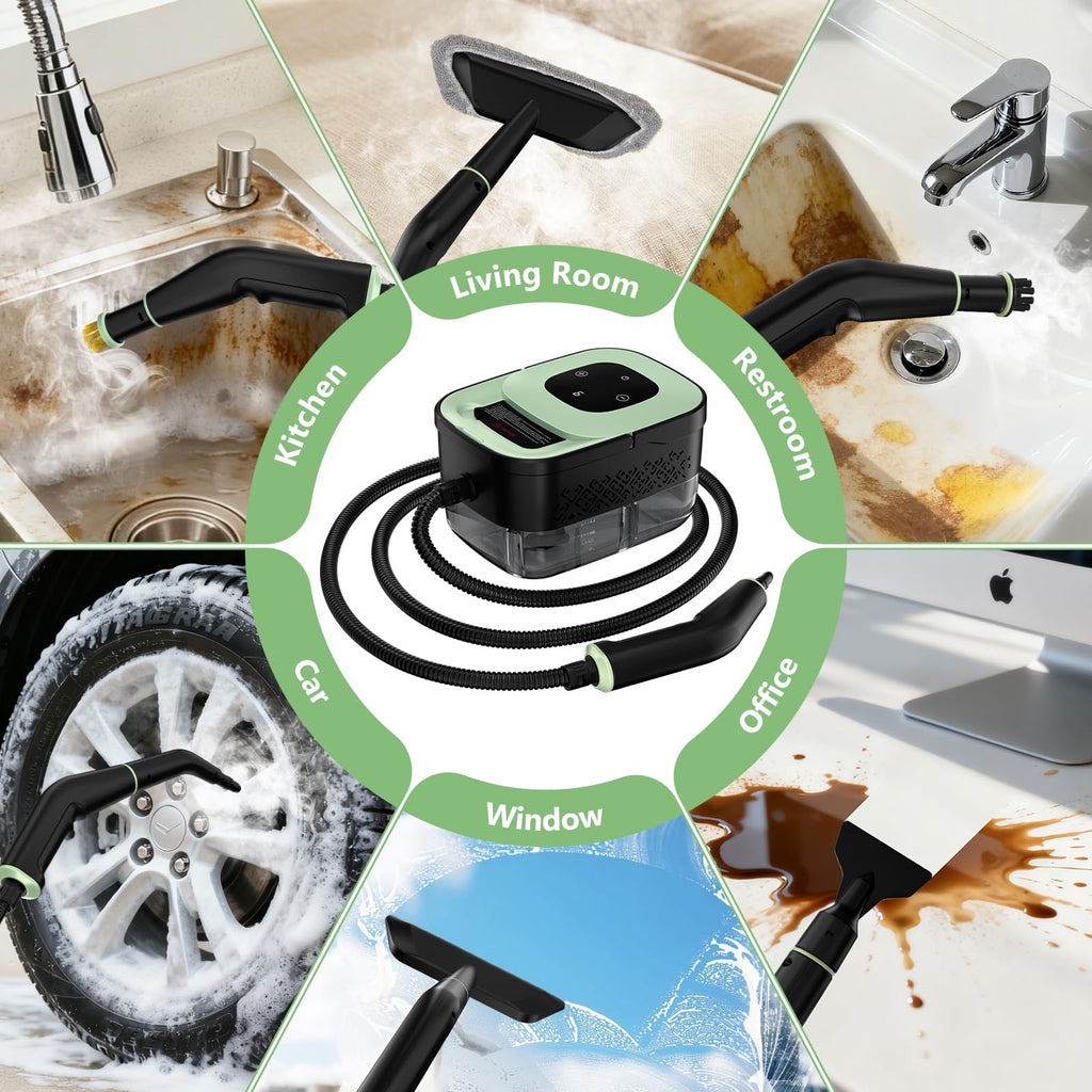 Portable Handheld Steam Cleaner with 16pcs Accessories Q855875