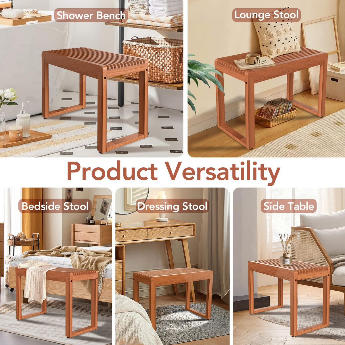 Teak Shower Bench X479