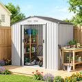 7' x 4' Metal Outdoor Storage Shed E135387