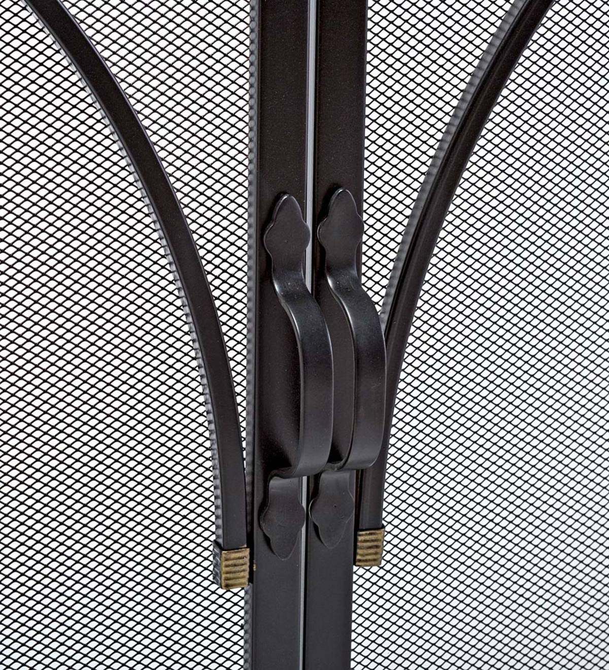 Black Metal Fireplace Screen J68046