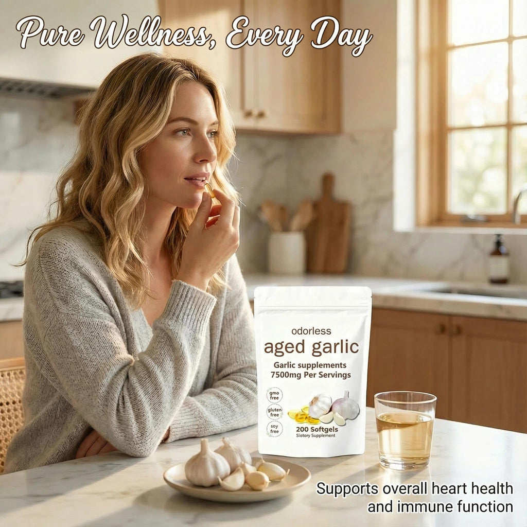 Odorless Aged Garlic Extract 200 Softgels N444
