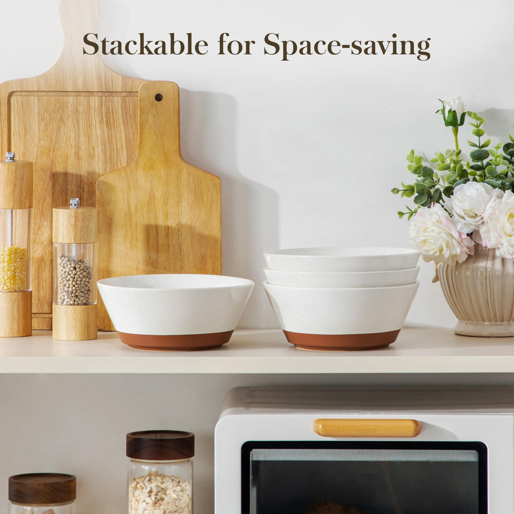 Ceramic Soup Bowl Set of 4 and Baking Dish R98635