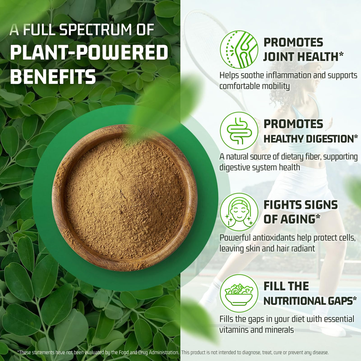 Moringa Capsules 1000mg 60 Count Z4953
