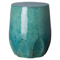 Teal Ceramic Garden Stool T7088