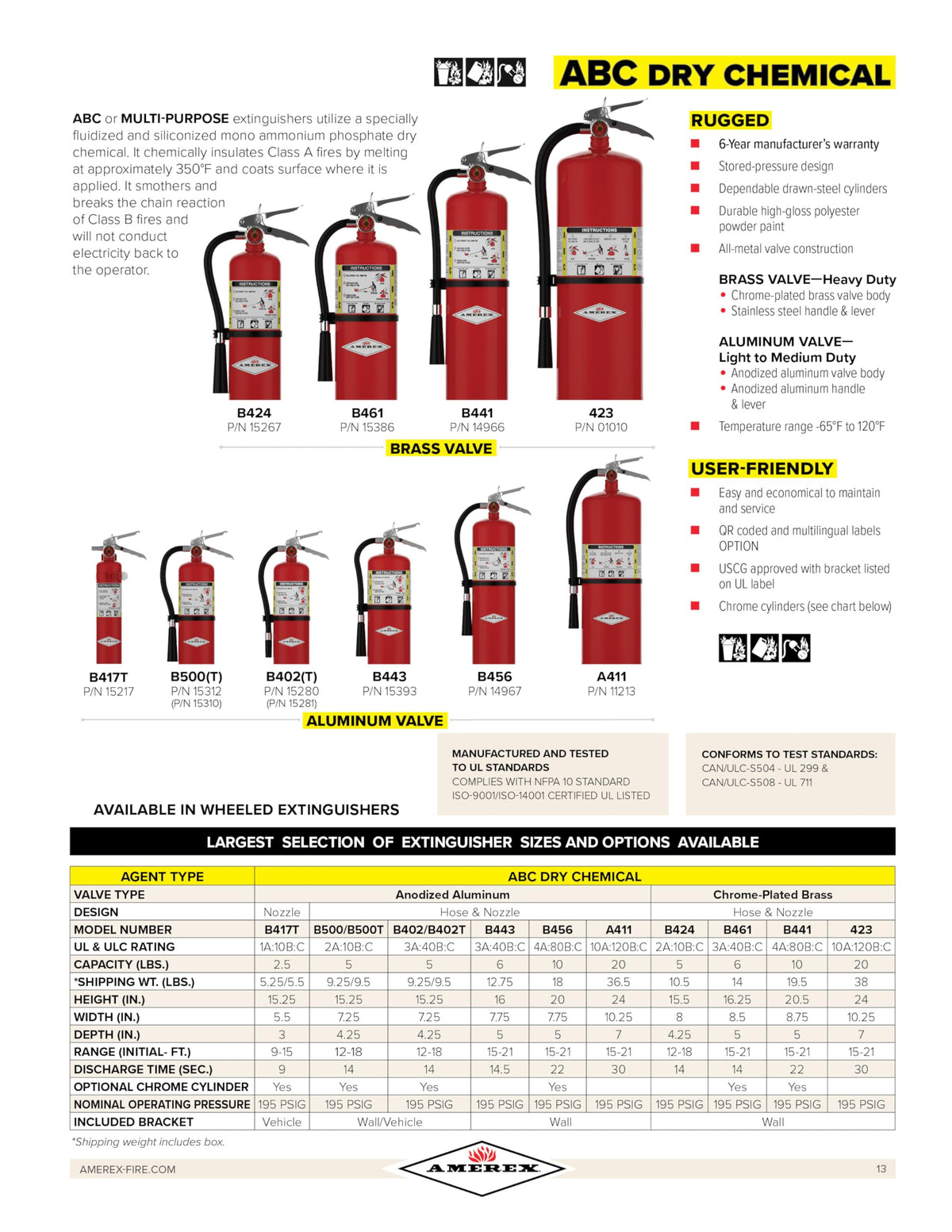 2.5 Pound ABC Dry Chemical Fire Extinguisher with Wall Bracket O561484