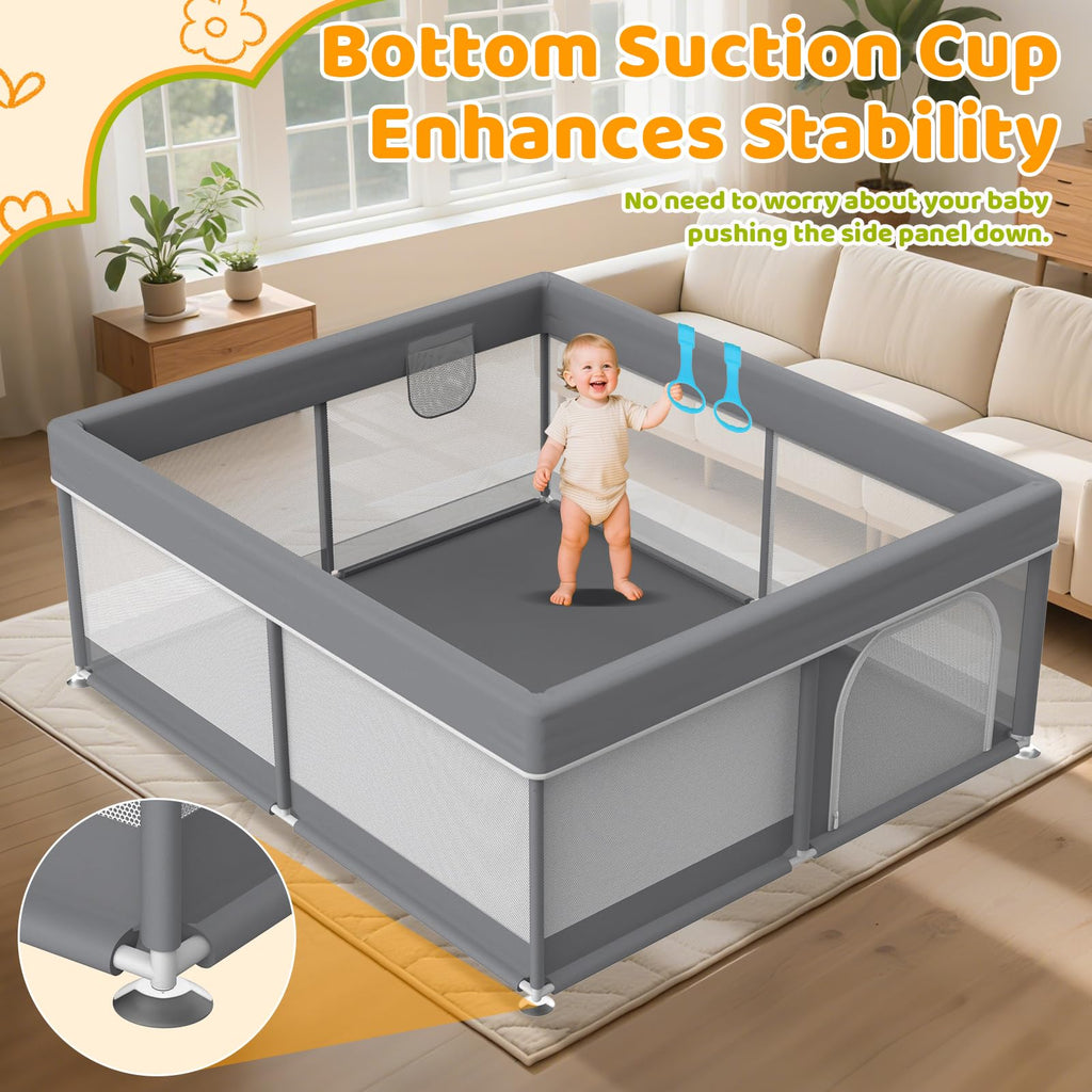 79x71 Inch Extra Large Baby Playpen T832091