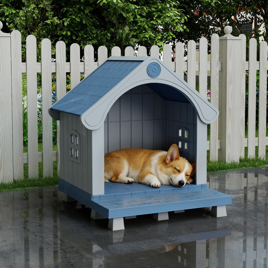 Weatherproof Elevated Outdoor Cat House M4113