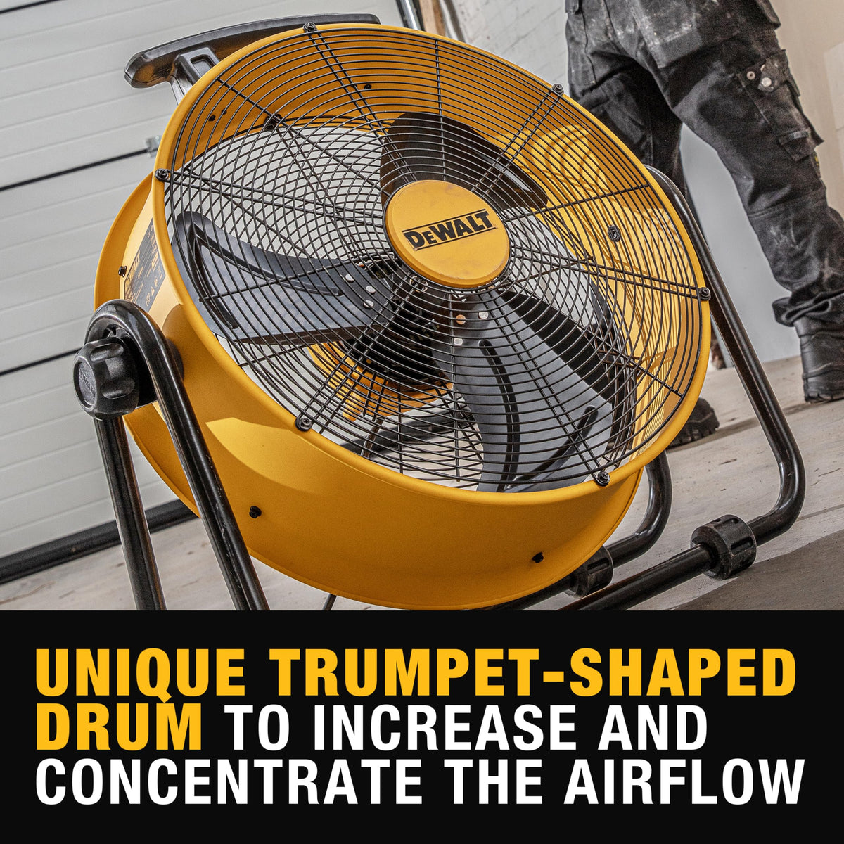 20 Inch Adjustable Tilting Drum Fan J9549