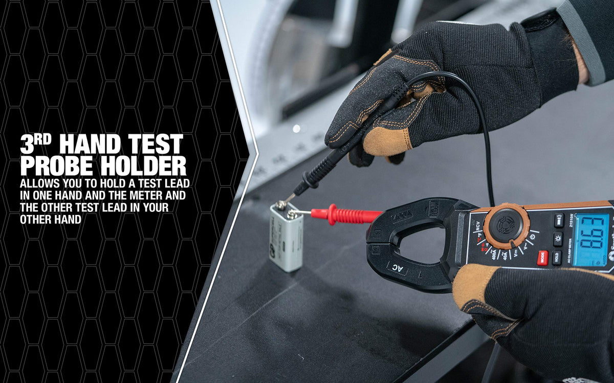 400A AC Clamp Meter with Voltage Tester F746