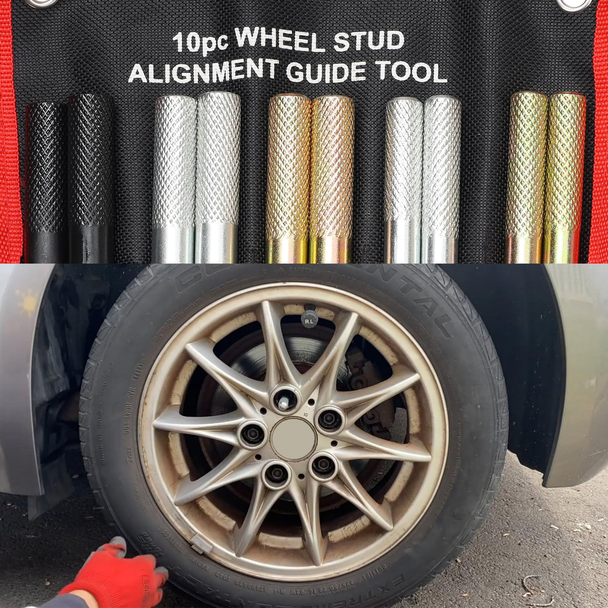 Steel Alloy Wheel Alignment Pin Tool M14x1.5/1.25 O466