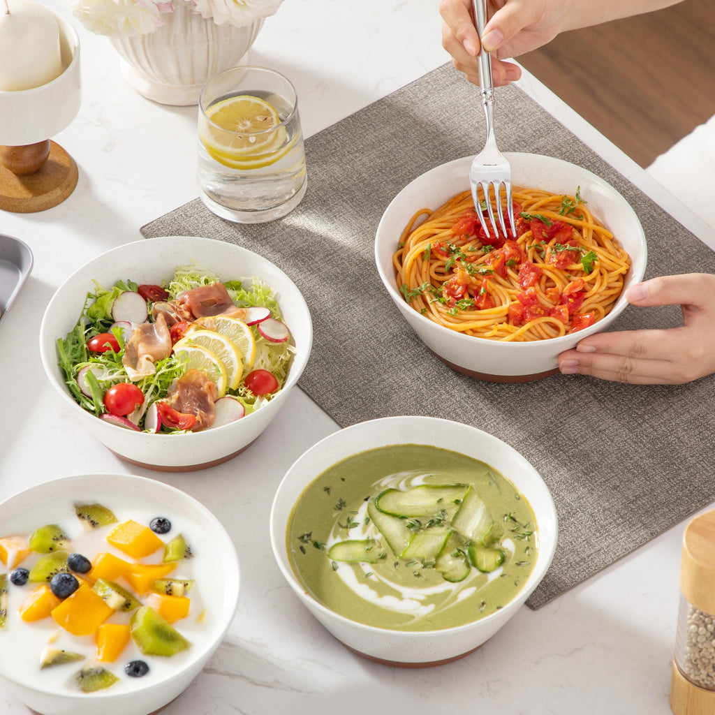 Ceramic Soup Bowl Set of 4 and Baking Dish R98635