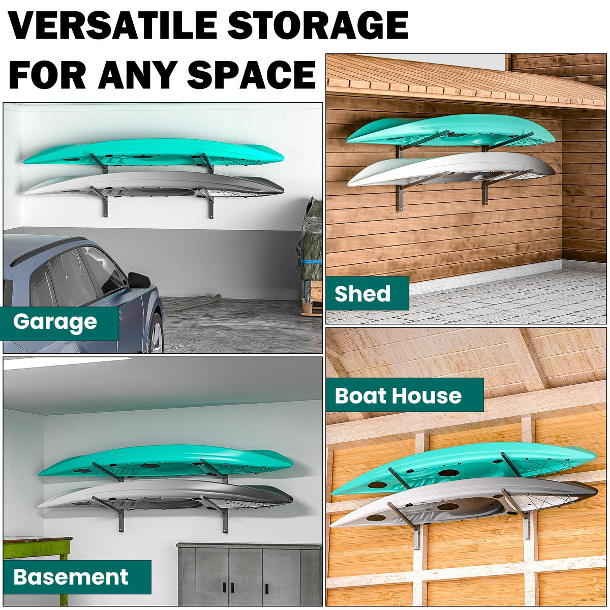 Wall Mounted Kayak Storage Rack K840